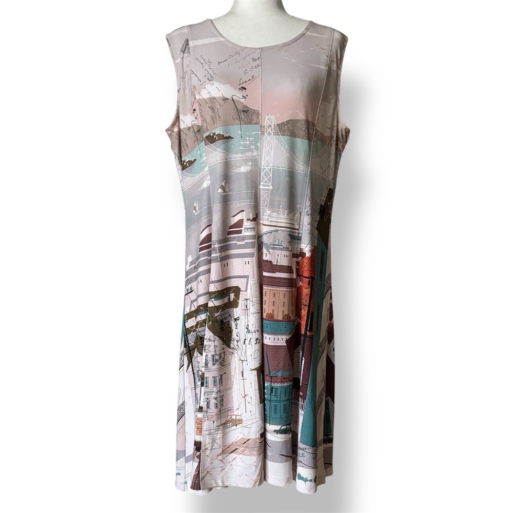 Dolcezza Sleeveless Artsy Dress XL